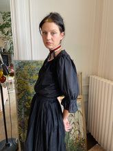 Load image into Gallery viewer, 1970s Mic Mac Saint Tropez black cotton set
