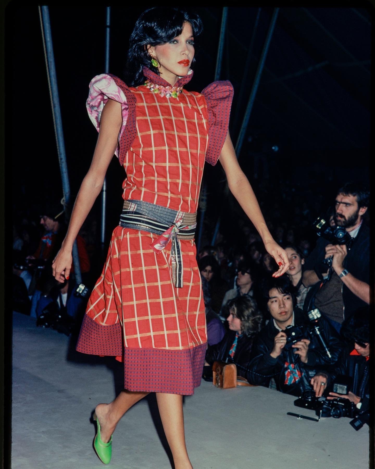 kenzo red dress Vintage Mini Dress