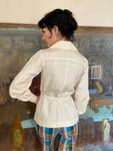 Load image into Gallery viewer, 1970s silk safari shirt
