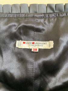 AW 1981 Yves Saint Laurent rhinestones black bustier