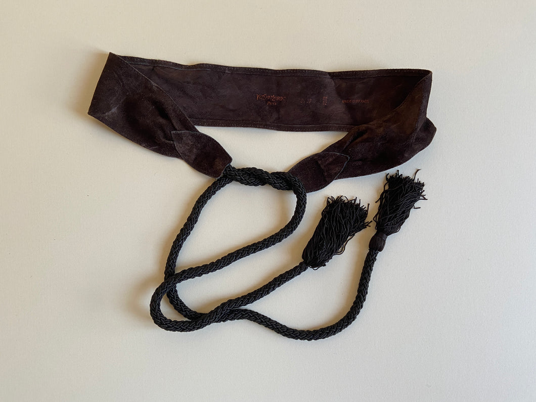 1980s Yves Saint Laurent brown belt