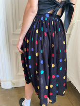 Load image into Gallery viewer, 1980s polka dots gauze skirt
