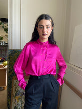 Load image into Gallery viewer, 1980s Krizia pink silk blouse
