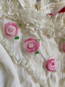 1970s Réal Paris floral embroidery dress
