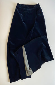 1970s Guy Laroche black velvet skirt