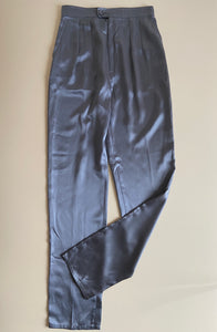 1970s Ted Lapidus silver silk pants