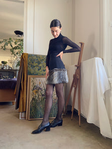 1980s Plein Sud faux fur mini skirt