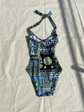 Load image into Gallery viewer, 1980s Scherrer Plage blue swimsuit
