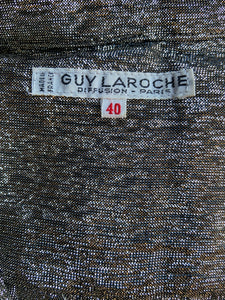 1970s Guy Laroche lamé blouse