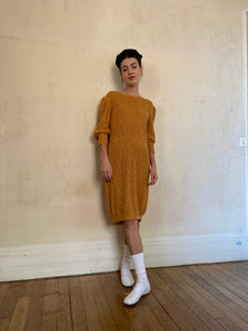 1980s open back knit dress