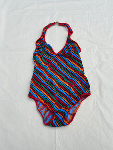 1970s Ungaro striped swimsuit