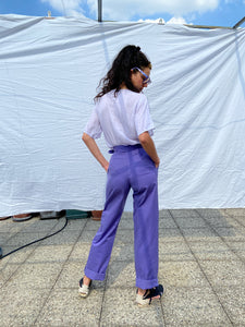 1970s Christian Aujard purple pants