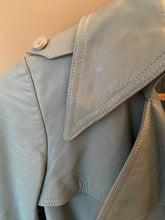 Load image into Gallery viewer, 1970s Ted Lapidus leather trench-coat
