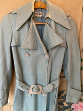 Load image into Gallery viewer, 1970s Ted Lapidus leather trench-coat
