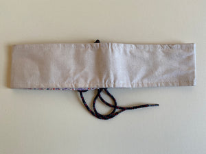 1970s fabric lace up belt