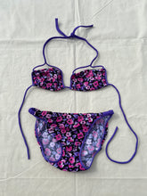 Load image into Gallery viewer, 1970s Ungaro floral purple swimsuit
