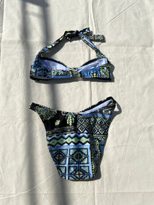 1980s Scherrer Plage blue swimsuit