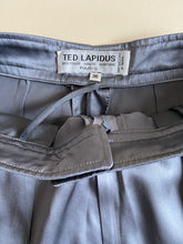 Load image into Gallery viewer, 1970s Ted Lapidus silver silk pants
