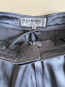 1970s Ted Lapidus silver silk pants
