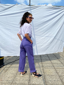 1970s Christian Aujard purple pants