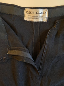 Ossie Clark black crepe knickers