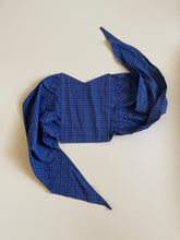 Load image into Gallery viewer, 1980s blue plaid bustier
