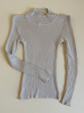 Load image into Gallery viewer, 1970s deadstock cream ribbed knit sweater
