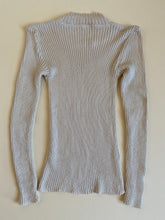 Load image into Gallery viewer, 1970s deadstock cream ribbed knit sweater
