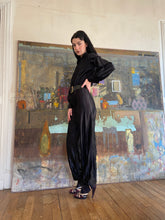 Load image into Gallery viewer, 1970s black jumpsuit
