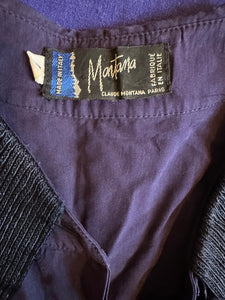 1980s Claude Montana blouse