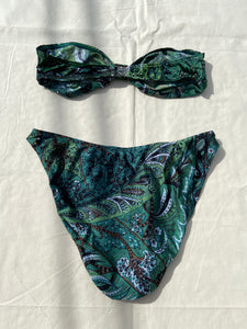 1980s Scherrer Plage green swimsuit