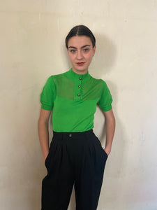 1980s Claude Montana knit top