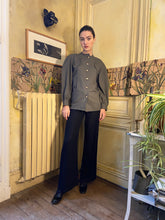 Load image into Gallery viewer, 1980s Yves Saint Laurent olive blouse
