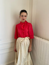 Load image into Gallery viewer, 1980s Yves Saint Laurent ruffled blouse

