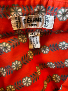 1970s Céline cotton voile shirt